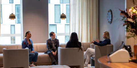 Entercard-anställda på kontoret